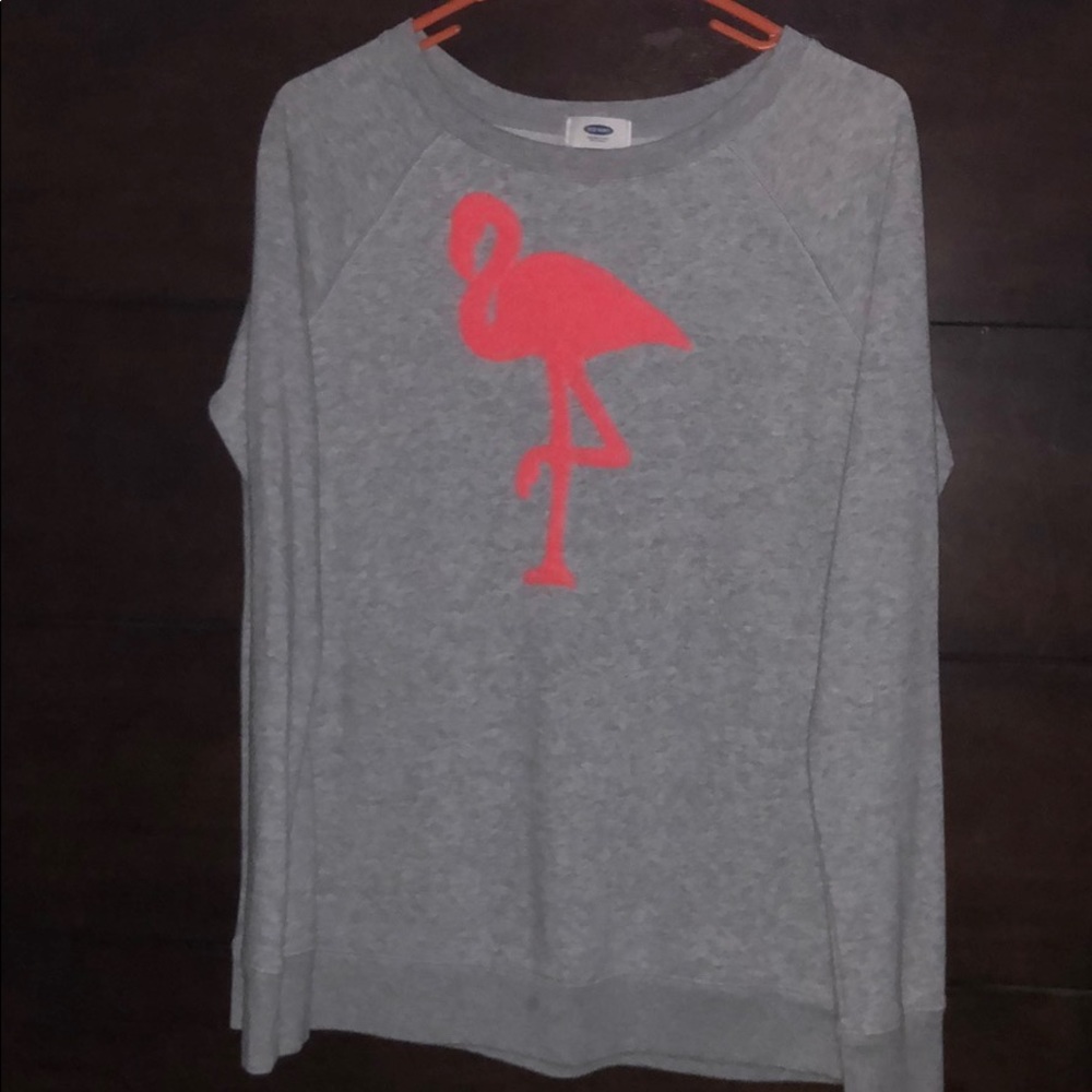 Old navy flamingo sweater